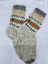 Гуцульські шкарпетки-капчури з натуральної шерсті ручної роботи для дорослих