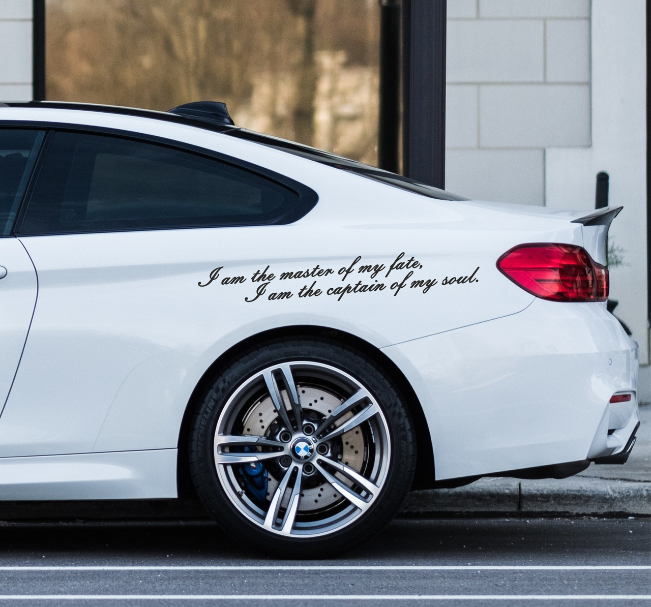 Наклейка I am the master of my fate, I am the captain of my soul. 49*7,6, фото 1