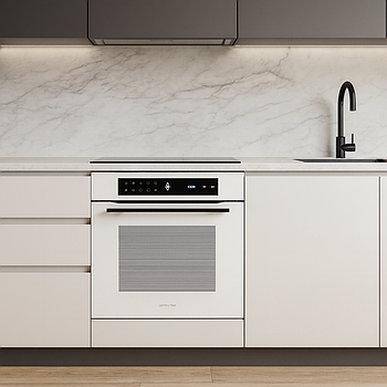 Електрична духова шафа з грилем і конвекцією Gunter & Hauer EOM 7009 WH - біла, 70 л