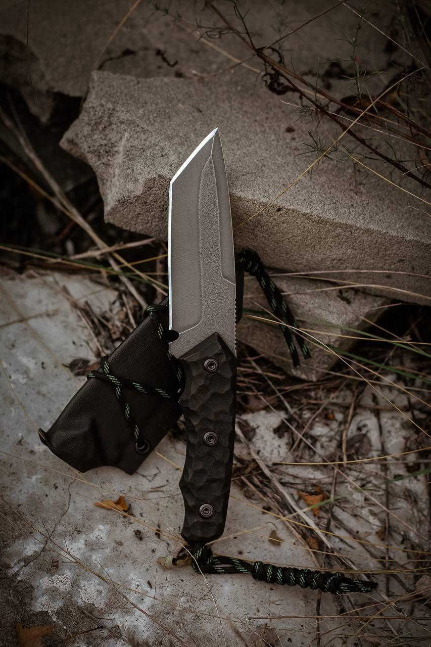 Ніж тактичний АКУЛА Gorillas BBQ ручна робота сталь х12мф KN110, фото 1