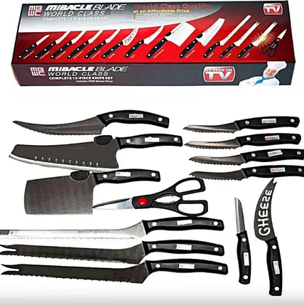 Набір кухонних ножів Miracle Blade 13 в 1, фото 1