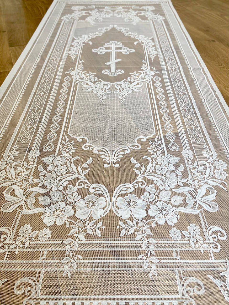 Покривало саван ритуальне біле збільшене, фото 1