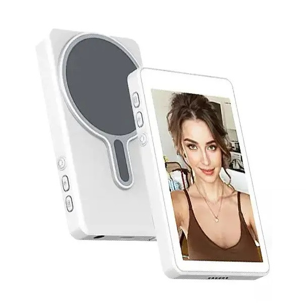 Екран для селфі на телефон RIAS RK-40A Ultra 4.0" з магнітним кріпленням та Bluetooth White (3_07116), фото 1