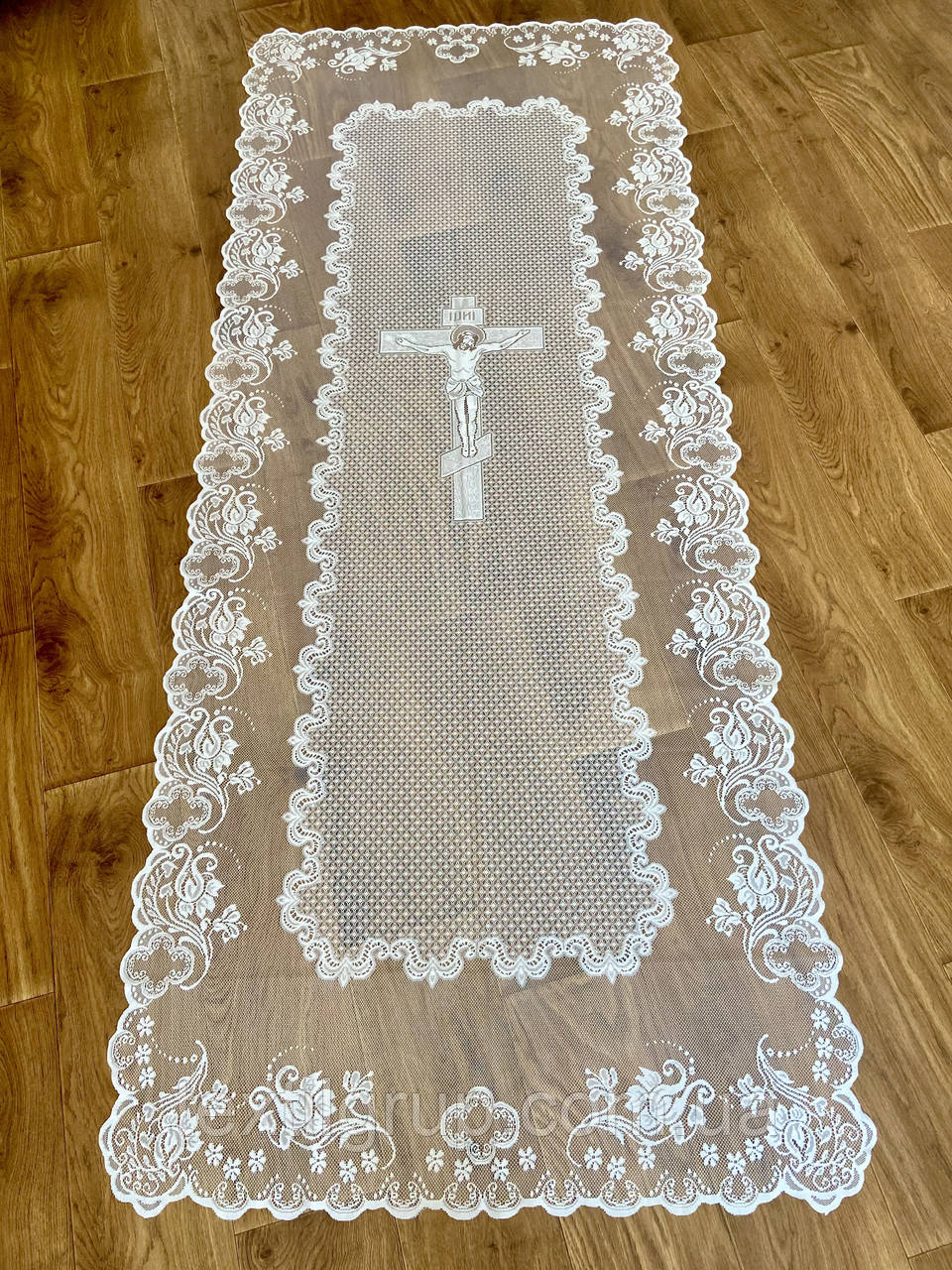 Покривало саван ритуальне тюлеве біле, фото 1