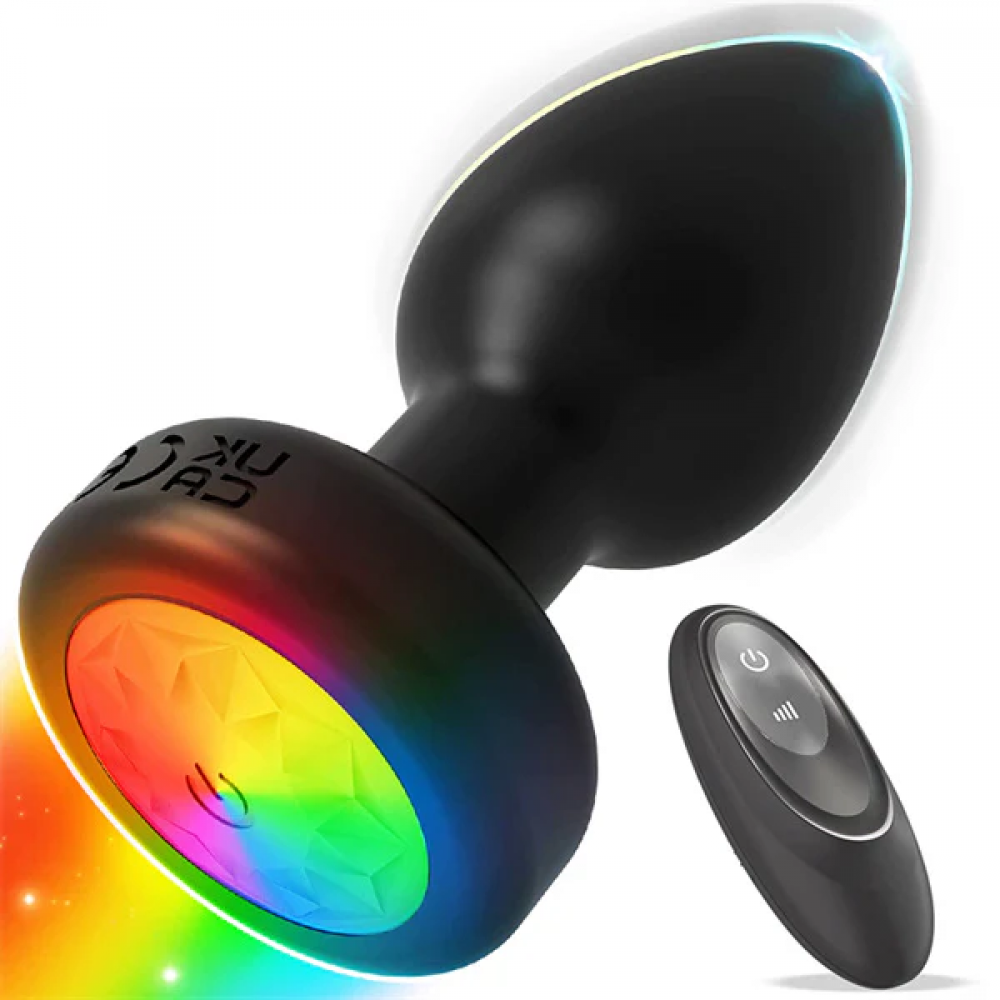 Анальний корок Led Rainbow butt plug, фото 1