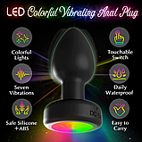 Анальний корок Led Rainbow butt plug, фото 2