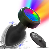 Анальний корок Led Rainbow butt plug, фото 5
