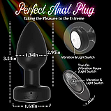 Анальний корок Led Rainbow butt plug, фото 6
