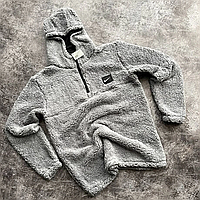 Толстовка плюшева худі тепла зимова кофта nike графіт стильна, чоловічі жіночі плюшеві худі
