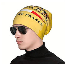 Спортивна шапочка TOUR DE FRANCE для велоспорту (one size) подовжена жовтий, фото 3