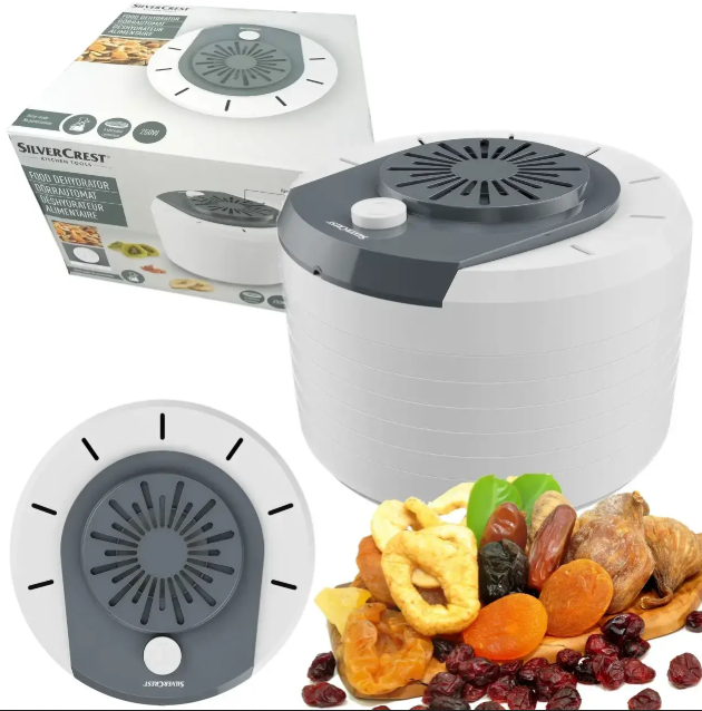 Сушарка для фруктів і овочів Silver Crest A1, 250 Вт, 5 ярусів, фото 1