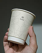 1000 шт. Стакани з логотипом двошарові білі 175 мл., фото 9