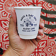 1000 шт. Стакани з логотипом двошарові білі 175 мл., фото 10