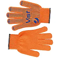 Рукавички плетені помаранчеві з вкрапленням, XL, (117030) Technics Master (16-011)