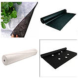 Агроволокно Shadow у рулонах біле, чорне, з отворами