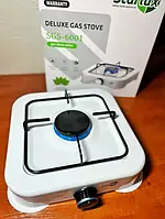 Газова плита SGS-6001 настільна одноконфоркова, емальована поверхня, 0.54 кВт, компактна