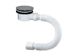 Сифон-автомат для низького душового піддону (ДКК-55) Ø40×40/50 мм