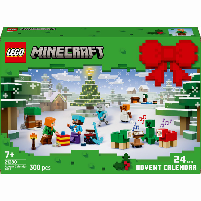 LEGO Новорічний Адвент календар Minecraft різдвяний календар Майнкрафт 2025 Advent 21280, фото 1