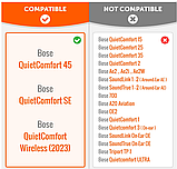 Амбушури для навушників Bose QuietComfort 45 Bose QC45 SE, фото 2