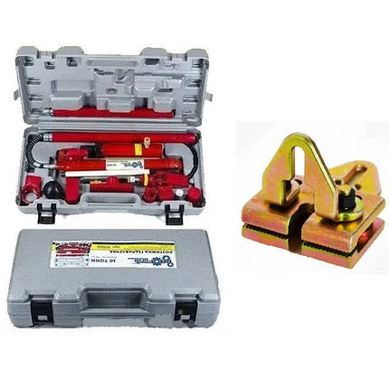 Розтяжка гідравлічна 10 тонн Profline 97060 + Затискач рихтувальний 3 тон Profline 97060-205, фото 1