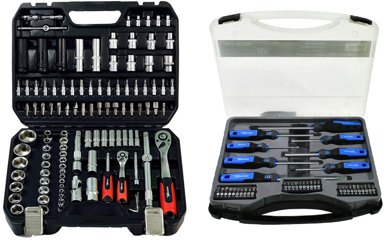 Набір професійного інструменту 2в1 (Набір 111 од. + Набір викруток 138 од.) Profline 68111-102