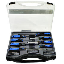 Набір професійного інструменту 2в1 (Набір 111 од. + Набір викруток 138 од.) Profline 68111-102, фото 3