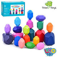 Дерев'яна іграшка Балансир  камінці 20 шт, в кор. 28*14*5см (20шт)