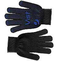 Рукавички плетені чорні з вкрапленням, XL, (107030) Technics Master (16-010)
