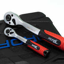 Набір інструменту 4в1 (набір 108 од + набір викруток 18 од. + набір слюсарний 10 од + магніт) Profline 61087-200, фото 3