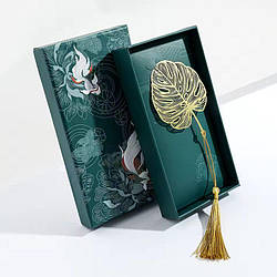 Закладка металева Золотий Листок (у футлярі)