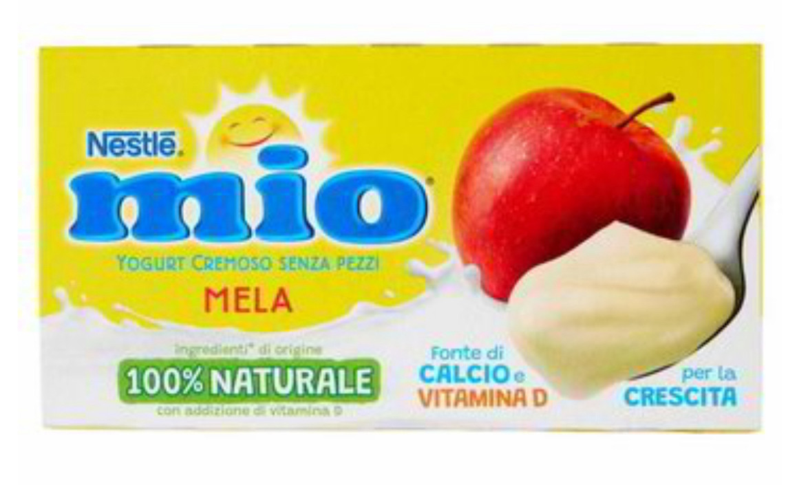 Йогурт дитячий яблучний Nestle Mio Mela 2х125гр