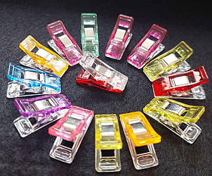 Затискачі (кліпси) пластикові 2.6*1 см, 10 штук