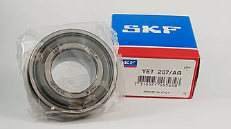 Підшипник YET-207-AG SKF розміри: 35*72*38,9 самоустановлюваний типу SA