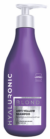 Шампунь для світлого та знебарвленого волосся Unic Hyaluronic Blond 500 мл, фото 1