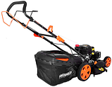 Газонокосарка бензинова самохідна GRUNHELM S461VHY [4 к.с. / захоплення 49см / висота мм: 20-70/ Мульчування], фото 3