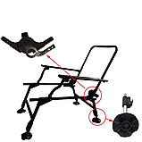 Крісло коропове складане з підставкою для ніг, фото 4