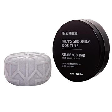 Чоловічий твердий шампунь для волосся Mr.SCRUBBER Men’s Grooming Routine, 100 г (Mr1062)