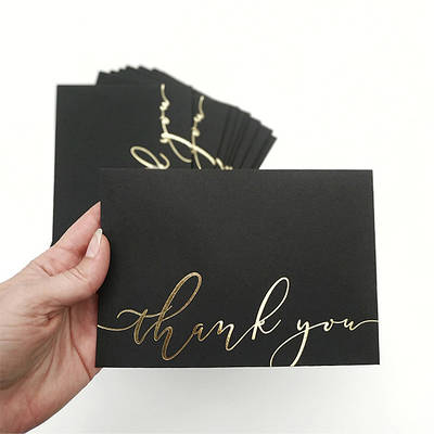 Конверт 162x113 мм "Thank you", колір чорний, КОМПЛЕКТ 10 шт.