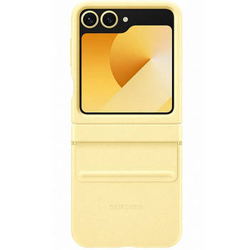 Шкіряний чохол Leather Case для Samsung Galaxy Z Flip6 Yellow