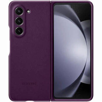 Шкіряний чохол Leather Case для Samsung Galaxy Z Fold5 Purple