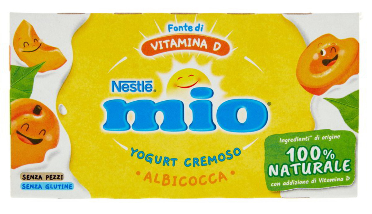 Йогурт дитячий абрикосовий Nestle Mio Albicocca 2х125гр