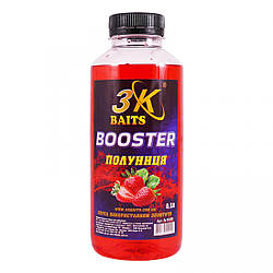 Бустер 3KBaits (полуниця), 500 мл