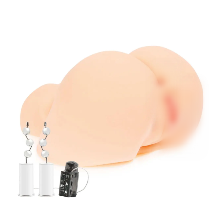 Мастурбатор-попка Kokos Oknyeo 2WayPlus з функцією масажу та вібрацією, два входи: вагіна та попка, фото 1