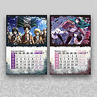 Календар Attack on titan 2026 A4 настінний перекидний, фото 3