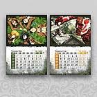 Календар Attack on titan 2026 A4 настінний перекидний, фото 4