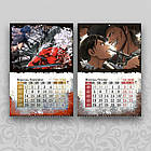 Календар Attack on titan 2026 A4 настінний перекидний, фото 6
