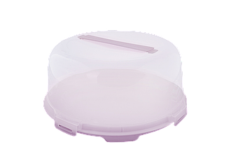 Тортівниця кругла (фрезія/прозорий) А169056-17 Алеана