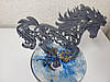 Фігура кінь з епоксидної смоли на підставці димчастий, авторська робота, символ 2026 року, фото 4