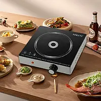 Електрична плита Sokany SK-231, 2000 Вт, 5 режимів приготування, склокераміка, компактна