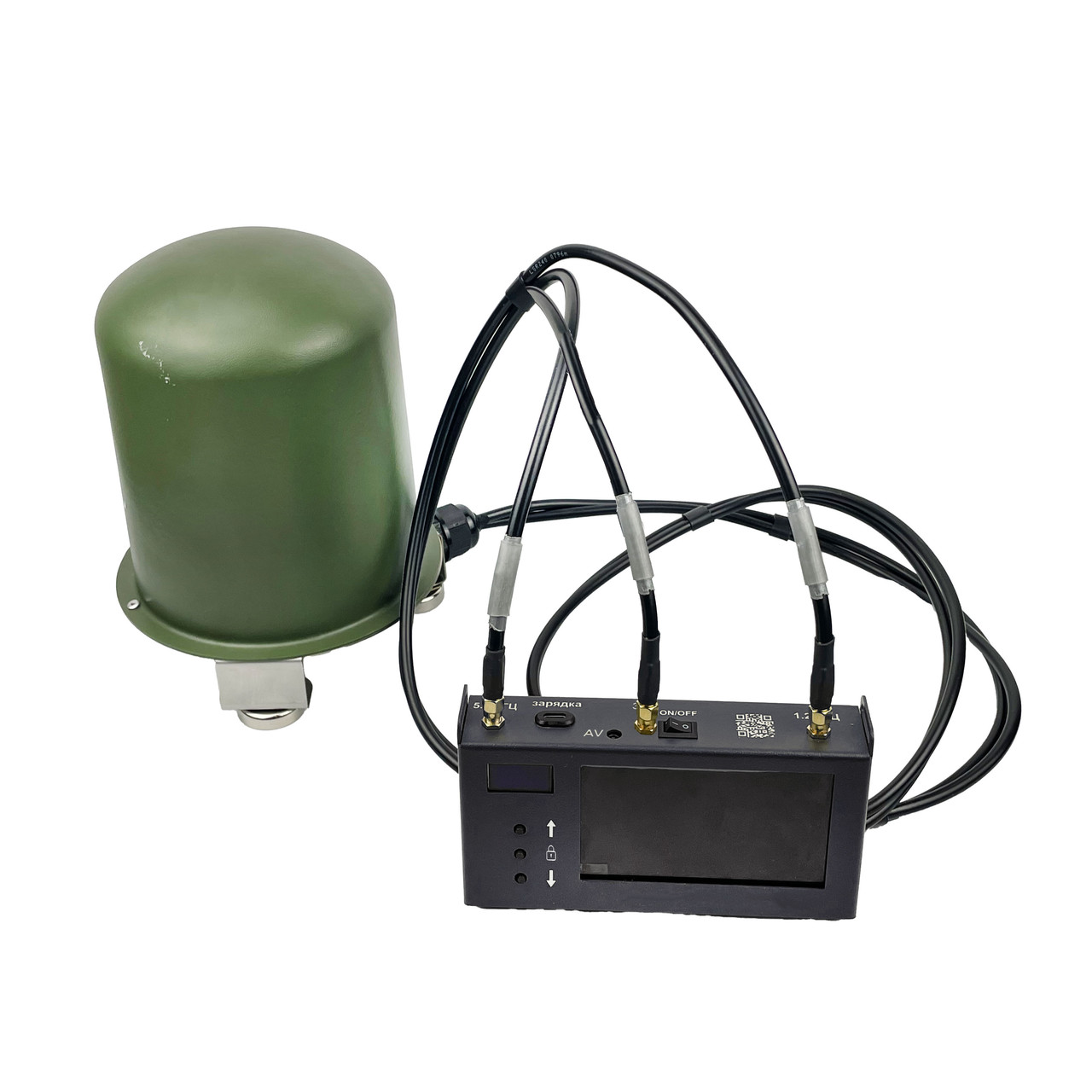 Комплект FPV-детектор "SENSE-3" (1.2 / 3.3 / 5.8 ГГц) + тридіапазонна антена з магнітним кріпленням (РЕР)